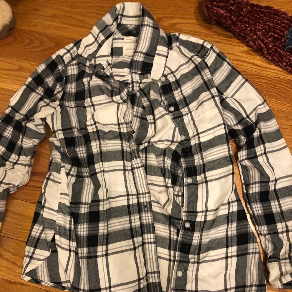 black and white super soft flannel